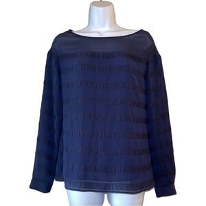 Banana Republic Women Black Long Sleeve Blouse Size XS